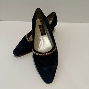 Nordstrom  Classiques Dark Navy Suede Pump 9 1/2 M